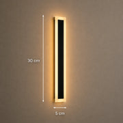 Aplica LED de Exterior Mack, Lungime 30cm, 4W, IP65, Metal, Liniar, Negru - 02_AX200-300BK.png