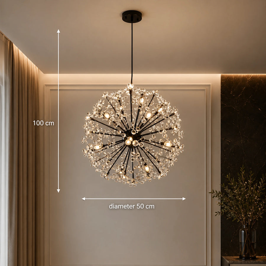 Candelabru Cristal PETERHOF Eleganza, Ø50cm, 18x G4, Diametru 49cm, Negru - 02_CC167-400BK.png