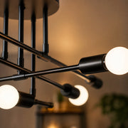 Lustra Clasica Modernist Octa, 8x E27, Negru, Design Modern, Metal, Fara Abajur - 02_LC360-8BK.png
