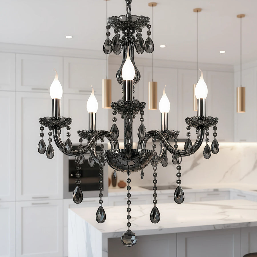 Candelabru Cristal ALNWICK Eleganza, 5xE14, Diametru 48cm, Negru, Inaltime Reglabila - 03_CC125-5BK.png