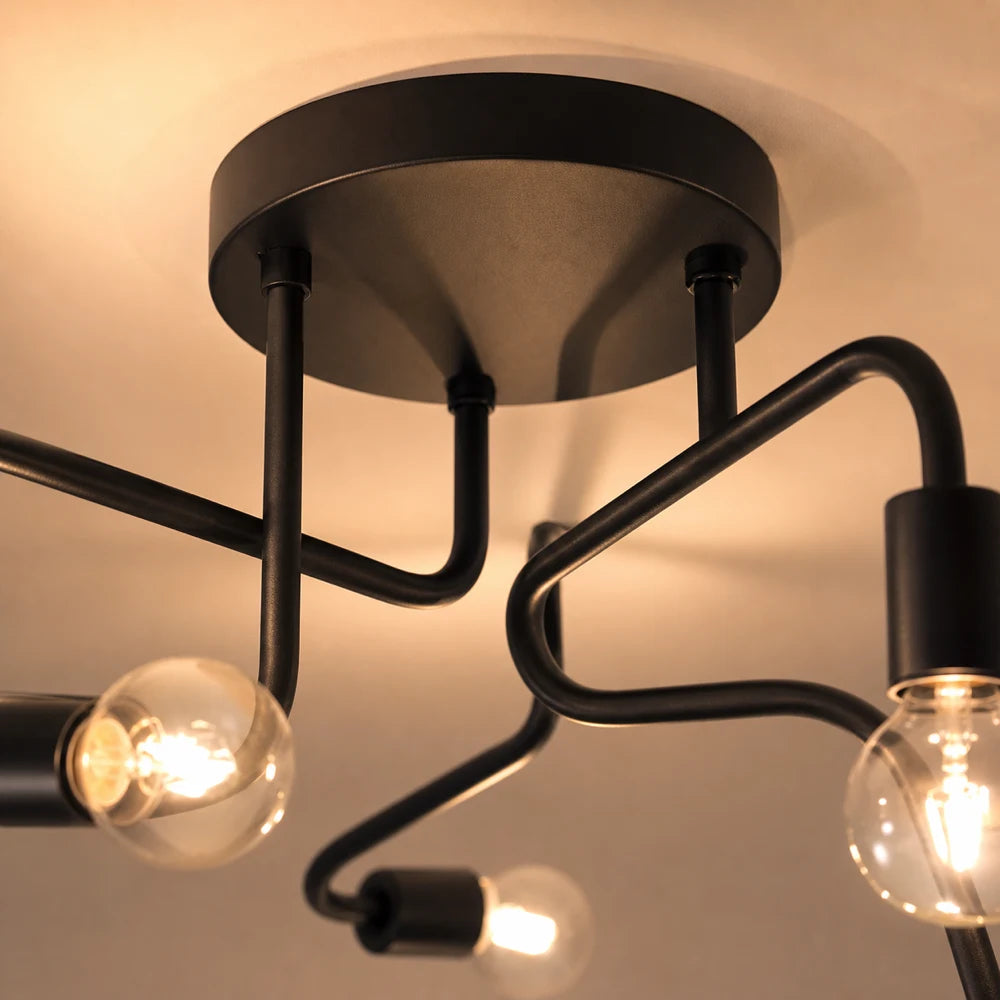 Lustra MODERNIST Hexa 6, 6x E27, Negru, Design Modern - 03_LC360-6BK.png