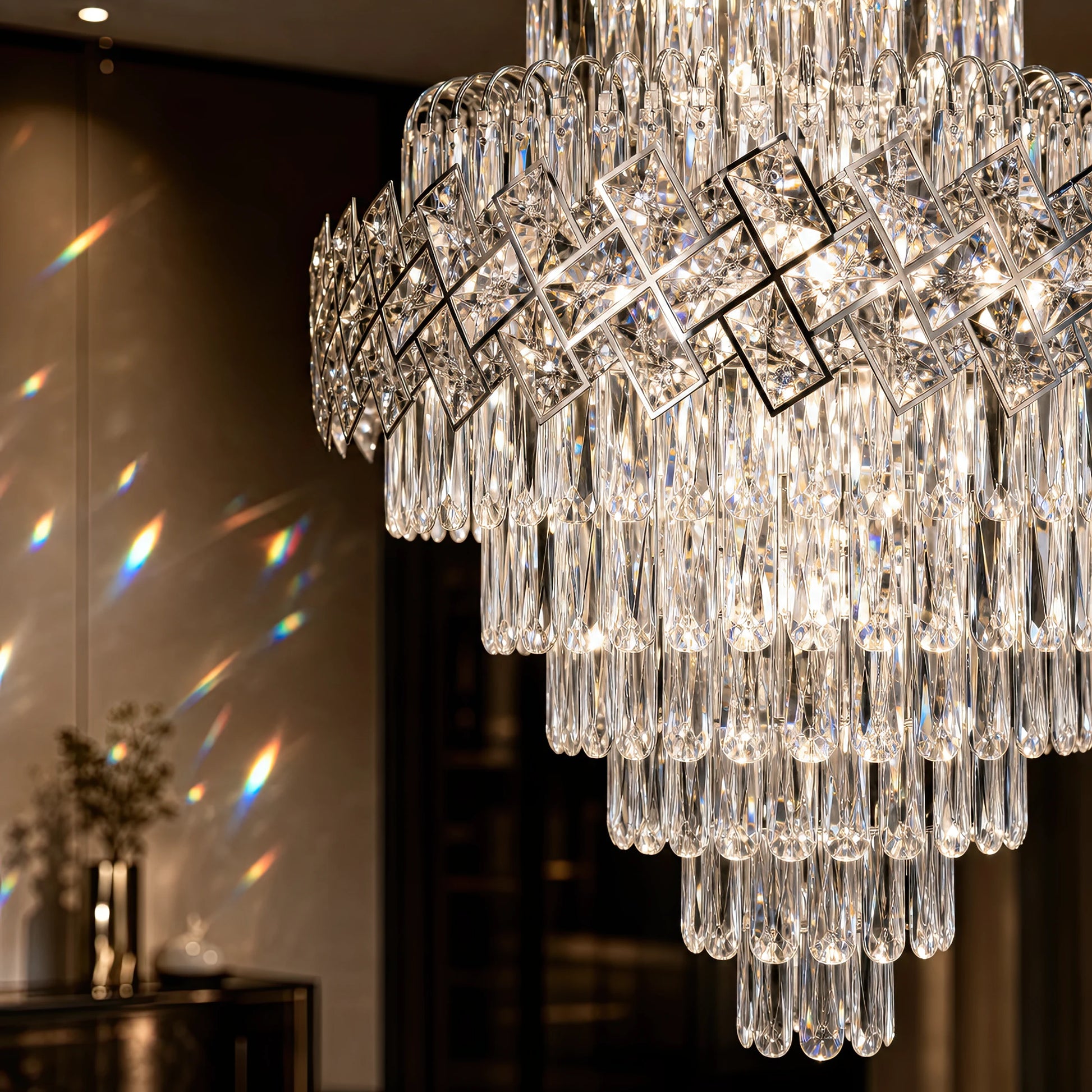 Candelabru Cristal WINDSOR Grande Supremo 14xE14, Diametru 60X90cm, Crom Lucios, Inaltime Reglabila - 04_CC800-600X900CH.png
