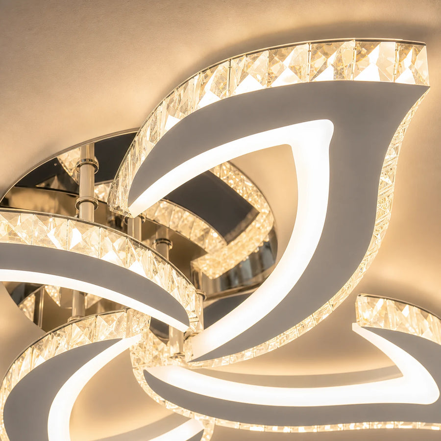 Lustra LED Alejandro cu Telecomanda, 71W, 4 Flori, Lumina Dimabila Rece/Calda/Neutra, Crom - 04_LT071-4CH.png