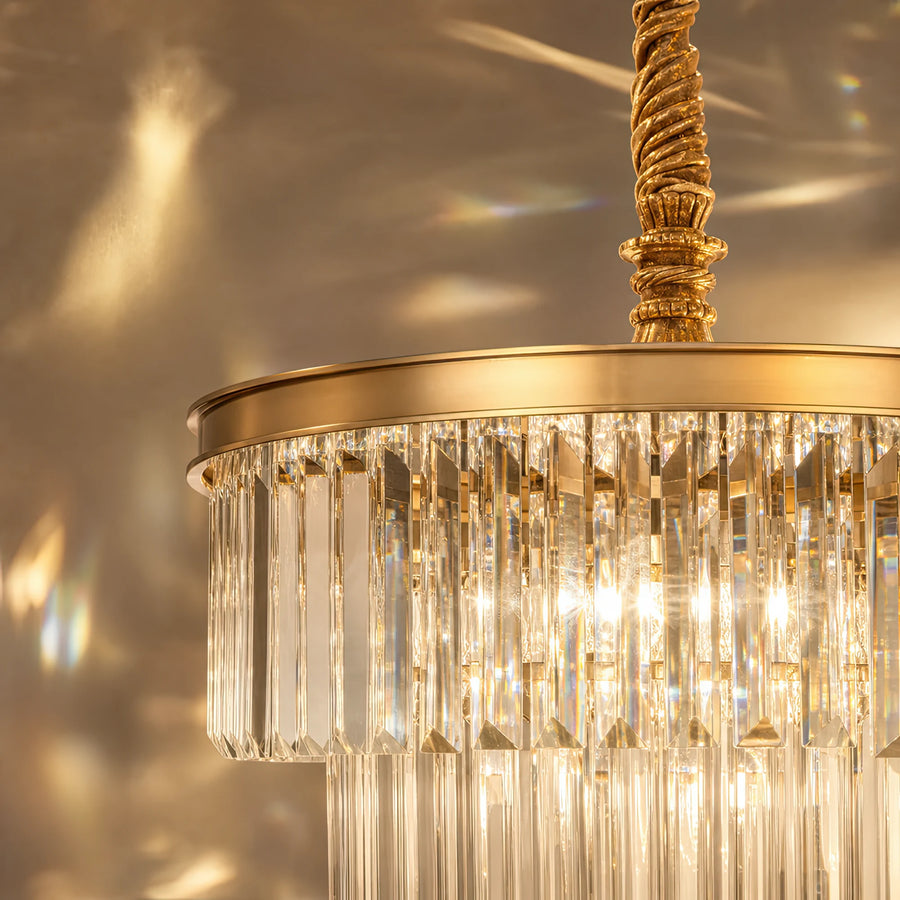 Candelabru Cristal CHAMBORD Petito 3xE14, Diametru 28cm, Auriu Mat - 05_CC930-300GD.png