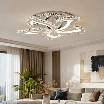Lustra LED cu telecomanda si cristal Alejandro RGB 88W, 5 Flori, lumina Rece/Calda/Neutra, Dimabila, Crom Lucios - 05_LT071-5.png