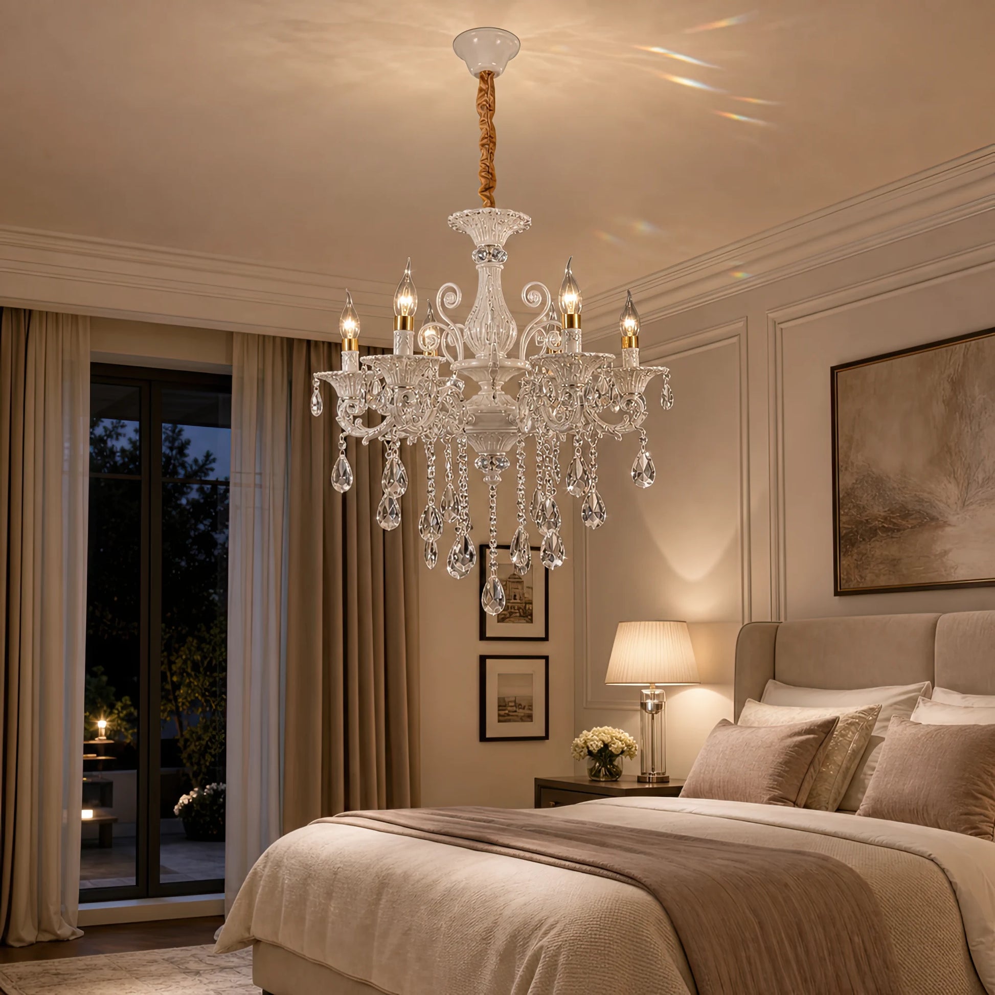 Candelabru SANSSOUCI 6xE14 Cristal si Metal – Design Clasic, Alb Argintiu - 07_CC220-6WH.png
