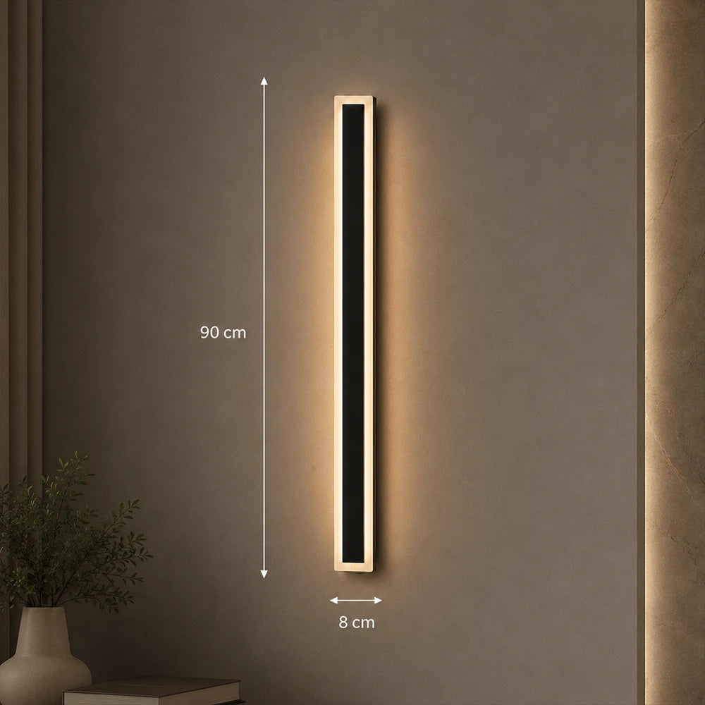 Aplica LED de Exterior Mack, Lungime 90cm, 10W, IP65, Metal, Liniar, Negru - 08_AX200-900BK.png
