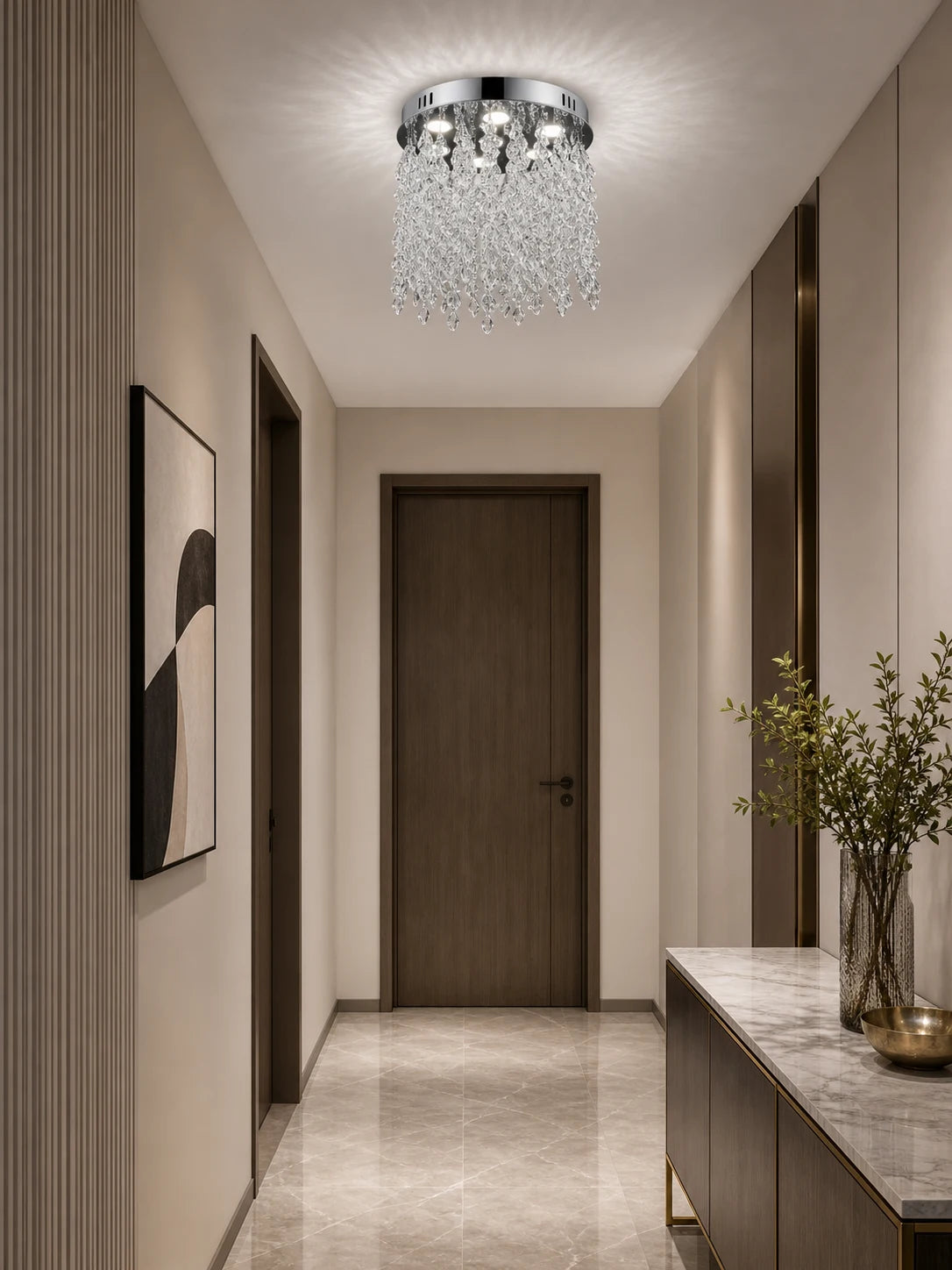 Candelabru LED Cristal LLC210/400CH Rotund, 22W, Lumina Rece/Calda/Neutra, Cristal, Crom Lucios - 08_LLC210-400CH.png
