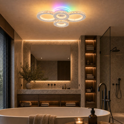 Lustra LED cu telecomanda si cristal NOVA ROTONDA RGB 82W, 4 Cercuri, lumina Rece/Calda/Neutra, Dimabila, Alb - 08_LT073-4WH.png