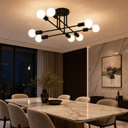 Lustra Clasica Modernist Octa, 8x E27, Negru, Design Modern, Metal, Fara Abajur - 05_LC360-8BK.png