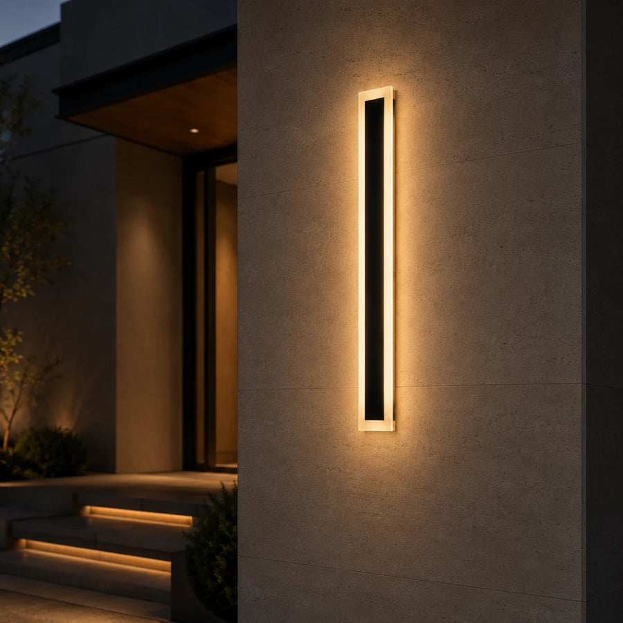 Aplica LED de Exterior Mack, Lungime 30cm, 4W, IP65, Metal, Liniar, Negru - 09_AX200-300BK.png