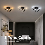 Lustra LED VERTEX Pulse, 13W, Ondulata, Lumina Rece/Calda/Neutra, Negru - 11_LL562BK.png