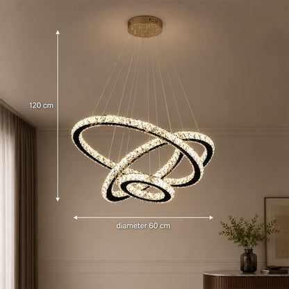 Lustra LED suspendata cu telecomanda si cristal PRISM LUMINIS 79W, 3 Cercuri, lumina Rece/Calda/Neutra, Dimabila, Crom, Inaltime Reglabila - 11_LT029.png