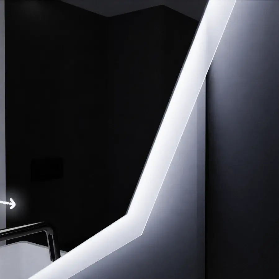Oglinda LED 60cm, POLIGON Senzor MotionGlow Marcello, Sistem Dezaburire, Ceas & Termometru, Dimabila Oglinzi Marcello Default Title Alessandro Design