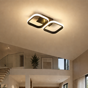 Lustra LED VERTEX 21W, 2 Patrate, Liniara, lumina Rece/Calda/Neutra, Neagra Lustre LED Default Title Alessandro Design