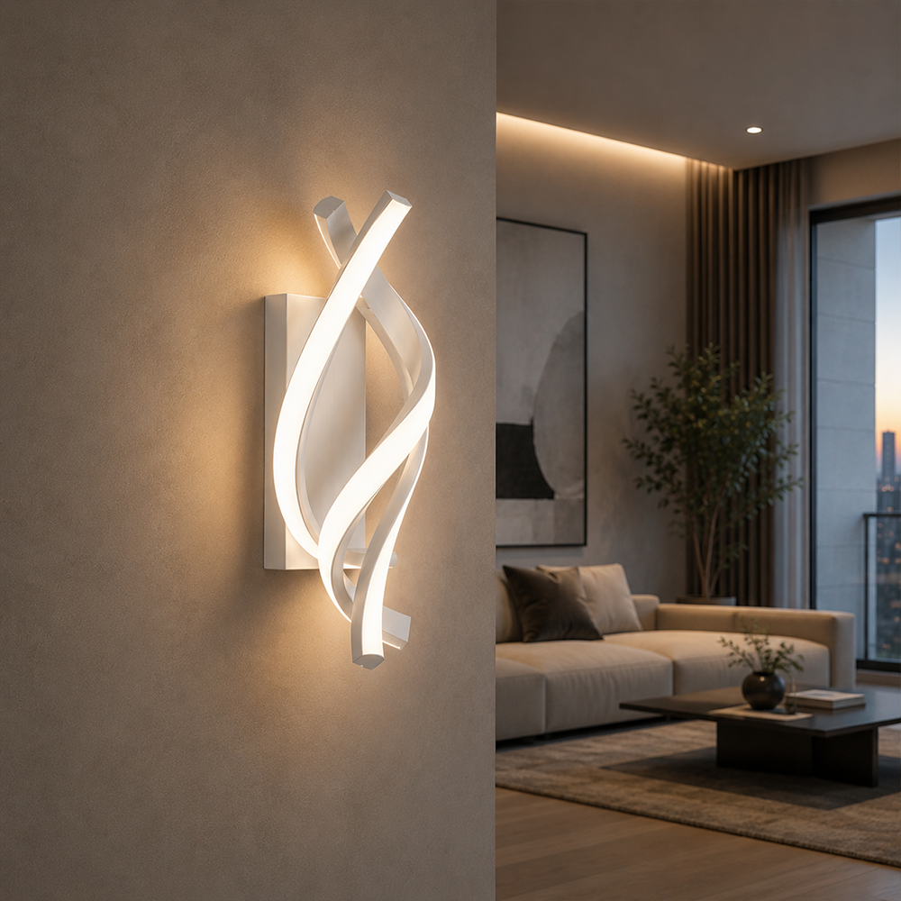 Reid LED nástenné svietidlo 13W, studené/teplé/neutrálne svetlo, biele Vnútorné nástenné svietidlá Predvolený názov Alessandro Design