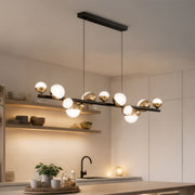Lustră Suspendată LED Acril Aurion 29W cu Telecomandă, Dimabilă, Negru Auriu, Metal și Acril Lustre LED cu Telecomanda Default Title Alessandro Design
