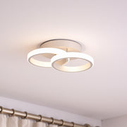 LED luster VERTEX CIRCULA 21W, 2 kruhy, kovové rámy, studené/teplé/neutrálne svetlo, biele LED lustre Predvolený názov Alessandro Design