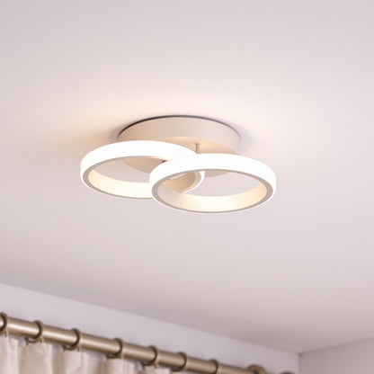 LED luster VERTEX CIRCULA 21W, 2 kruhy, kovové rámy, studené/teplé/neutrálne svetlo, biele LED lustre Predvolený názov Alessandro Design