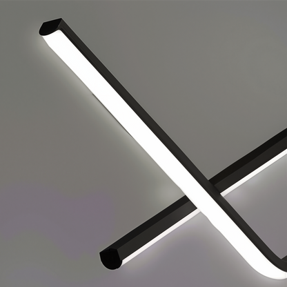 Lustra LED suspendata cu telecomanda ZIGZAG 27W, lumina Rece/Calda/Neutra, Dimabila, Negru, Inaltime Reglabila Lustre LED cu Telecomanda Default Title Alessandro Design