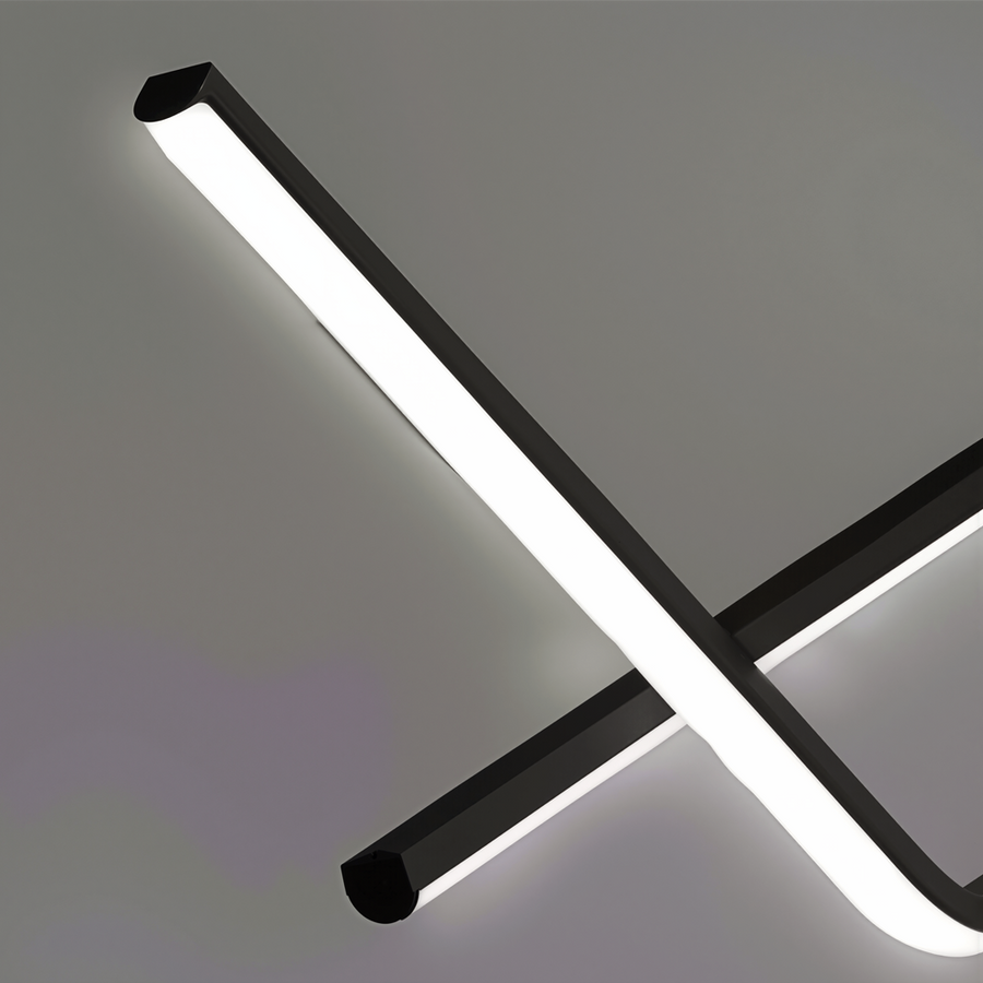 Lustra LED suspendata cu telecomanda ZIGZAG 27W, lumina Rece/Calda/Neutra, Dimabila, Negru, Inaltime Reglabila Lustre LED cu Telecomanda Default Title Alessandro Design