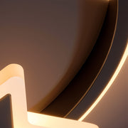 Lustra LED cu telecomanda ALYONA 44W, Luna si Stea, lumina Rece/Calda/Neutra, Dimabila, Negru Lustre LED cu Telecomanda Default Title Alessandro Design
