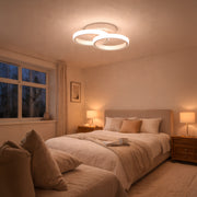 LED luster VERTEX CIRCULA 21W, 2 kruhy, kovové rámy, studené/teplé/neutrálne svetlo, biele LED lustre Predvolený názov Alessandro Design