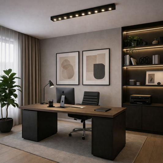 Proiector LED Liniar Aplicat Grilă 15W, Lumina Neutra 4000K, 10 surse, 27 x 3.5 x 6.5 cm Plafoniere LED Default Title Alessandro Design