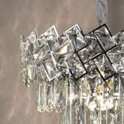 Candelabru Cristal WINDSOR Nobile 5xE14, Diametru 39cm, Crom Lucios, Inaltime Reglabila Candelabre Cristal Default Title Alessandro Design