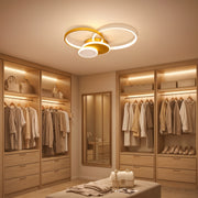 Lustra LED cu telecomanda KILLIAN 80W, 4 Cercuri, lumina Rece/Calda/Neutra, Dimabila, Auriu Lustre LED cu Telecomanda Default Title Alessandro Design