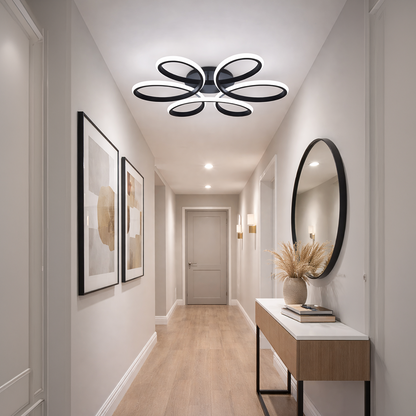Lustra LED cu telecomanda HELIX 63W, lumina Rece/Calda/Neutra, Dimabila, Negru Lustre LED cu Telecomanda Default Title Alessandro Design