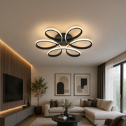 Lustra LED cu telecomanda HELIX 63W, lumina Rece/Calda/Neutra, Dimabila, Negru Lustre LED cu Telecomanda Default Title Alessandro Design