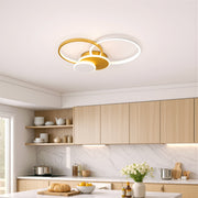 Lustra LED cu telecomanda KILLIAN 80W, 4 Cercuri, lumina Rece/Calda/Neutra, Dimabila, Auriu Lustre LED cu Telecomanda Default Title Alessandro Design