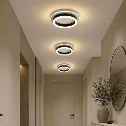 Lustra LED MODERNA 25W, Diametru 20cm, Rotunda, lumina Rece/Calda/Neutra, Negru Lustre LED Default Title Alessandro Design