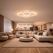 Lustra LED cu telecomanda BETTY 43W, 4 Cercuri, lumina Rece/Calda/Neutra, Dimabila, Alb Lustre LED cu Telecomanda Default Title Alessandro Design