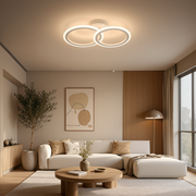 Lustra LED cu telecomanda BETTY 27W, 2 Cercuri, lumina Rece/Calda/Neutra, Dimabila, Alb Lustre LED cu Telecomanda Default Title Alessandro Design