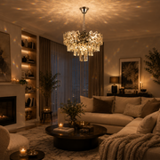 Candelabru Cristal WINDSOR Nobile 5xE14, Diametru 39cm, Crom Lucios, Inaltime Reglabila Candelabre Cristal Default Title Alessandro Design