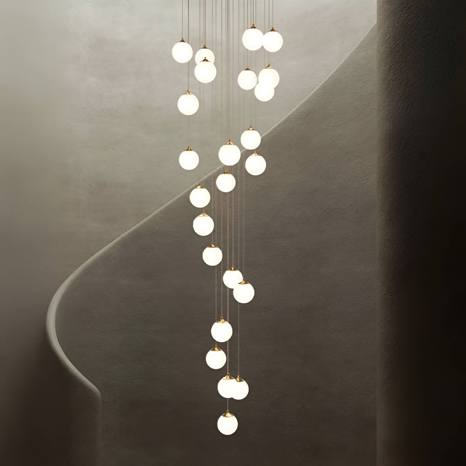 Lustra Suspendata, 25 Globuri XE27, Auriu, Inaltime Reglabila Lustre Moderne Default Title Alessandro Design