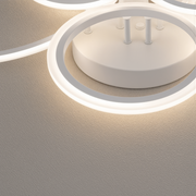 Lustra LED cu telecomanda BETTY 82W, 6 Cercuri, lumina Rece/Calda/Neutra, Dimabila, Alb Lustre LED cu Telecomanda Default Title Alessandro Design