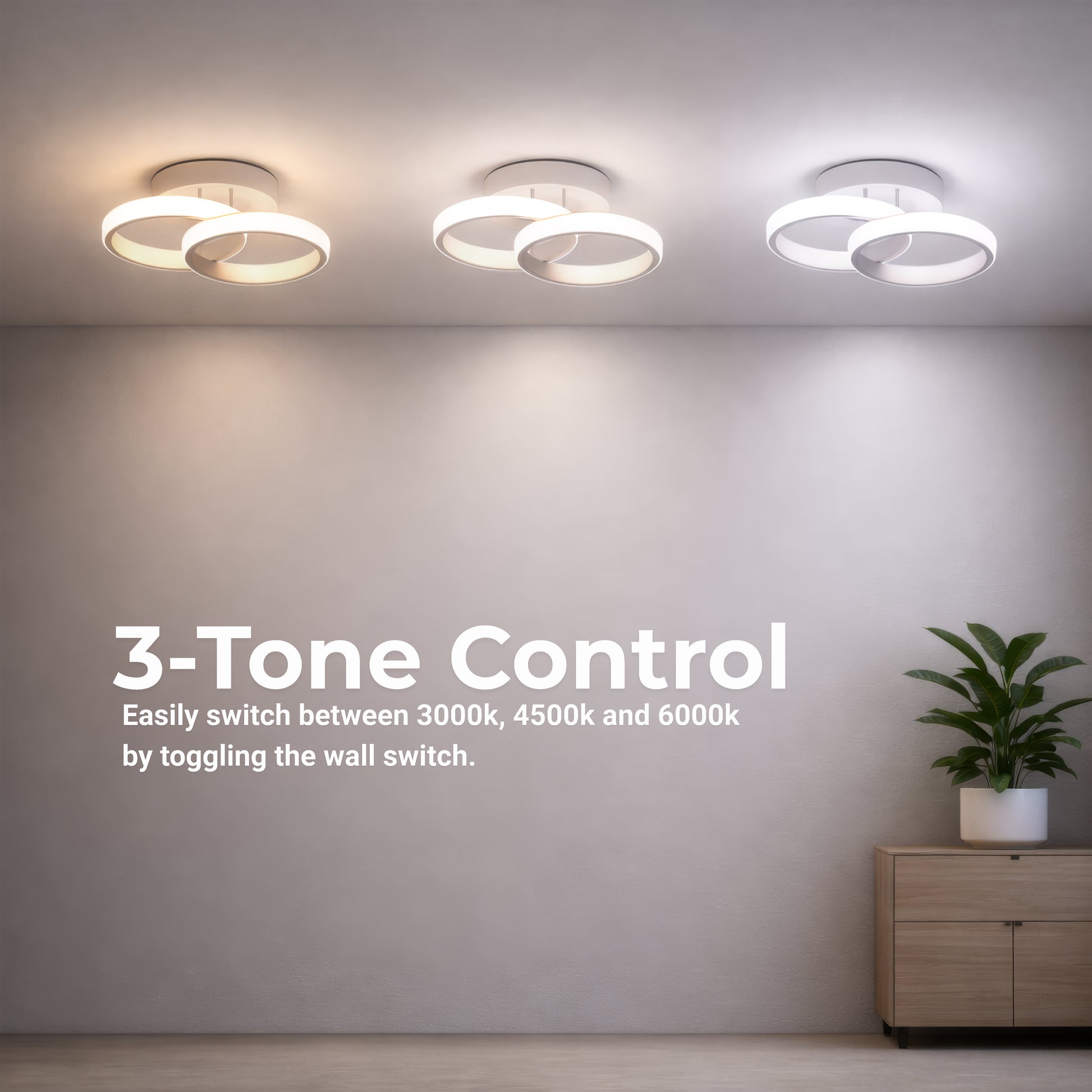 LED luster VERTEX CIRCULA 21W, 2 kruhy, kovové rámy, studené/teplé/neutrálne svetlo, biele LED lustre Predvolený názov Alessandro Design