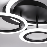 Lustra LED cu telecomanda BETTY 40W, 3 Cercuri, lumina Rece/Calda/Neutra, Dimabila, Negru Lustre LED cu Telecomanda Default Title Alessandro Design