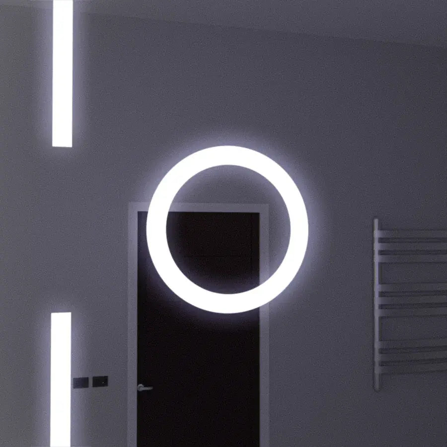 Oglinda LED Rectangulara, 120x80cm, Senzor MotionGlow Marcello, Sistem Dezaburire, Ceas & Termometru, Lupa Cosmetica, Dimabila Oglinzi Marcello Default Title Alessandro Design