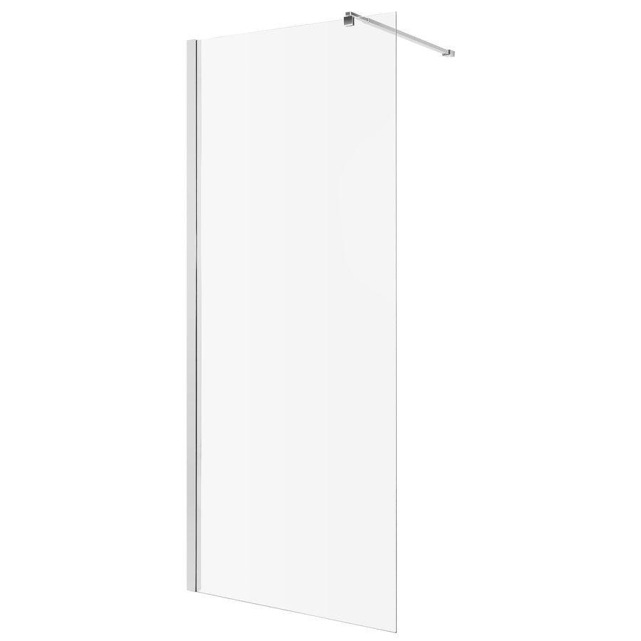 Paravan duș Walk-In 90x195 cm, sticlă securizată 8 mm, transparentă, profil metalic rezistent Dus Walk-in Default Title Alessandro Design