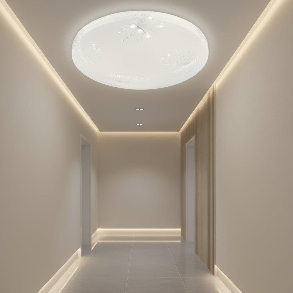 Plafonieră LED Raza 23 cm, 22W, 3000K / 4000K / 6000K, Alb, Metal si Acril Plafoniere LED Default Title Alessandro Design