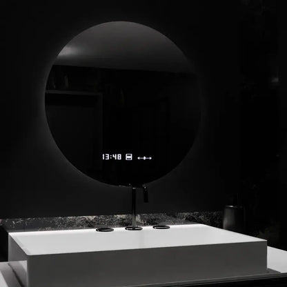 Oglinda LED Rotunda, 70cm, Serenite MotionGlow Marcello, Sistem Dezaburire, Ceas & Termometru, Dimabila Oglinzi Marcello Default Title Alessandro Design
