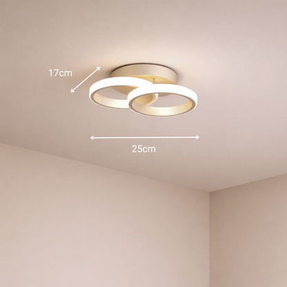 LED luster VERTEX CIRCULA 21W, 2 kruhy, kovové rámy, studené/teplé/neutrálne svetlo, biele LED lustre Predvolený názov Alessandro Design