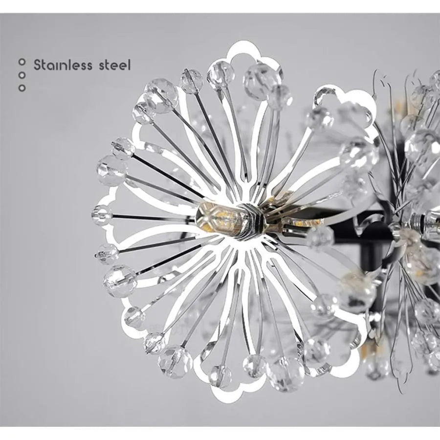 Candelabru Cristal PETERHOF Petito, 13xG4, Diametru 52 cm, Negru Candelabre Moderne Default Title Alessandro Design
