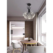 Candelabru Cristal PETERHOF Petito, 13xG4, Diametru 52 cm, Negru Candelabre Moderne Default Title Alessandro Design