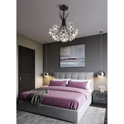 Candelabru Cristal PETERHOF Petito, 13xG4, Diametru 52 cm, Negru Candelabre Moderne Default Title Alessandro Design