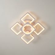 Lustra LED cu telecomanda ZOE 70W, 5 Patrate, lumina Rece/Calda/Neutra, Dimabila, Alb Lustre LED cu Telecomanda Default Title Alessandro Design